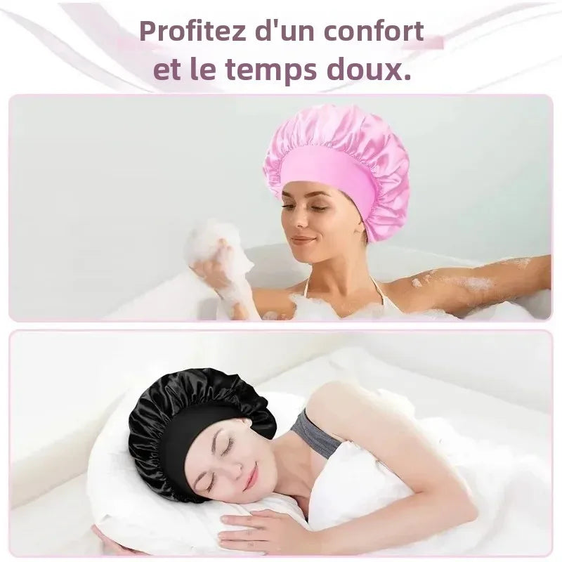 Bonnet doublé en Satin de soie douce
