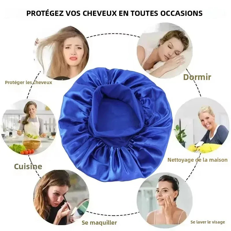 Bonnet doublé en Satin de soie douce