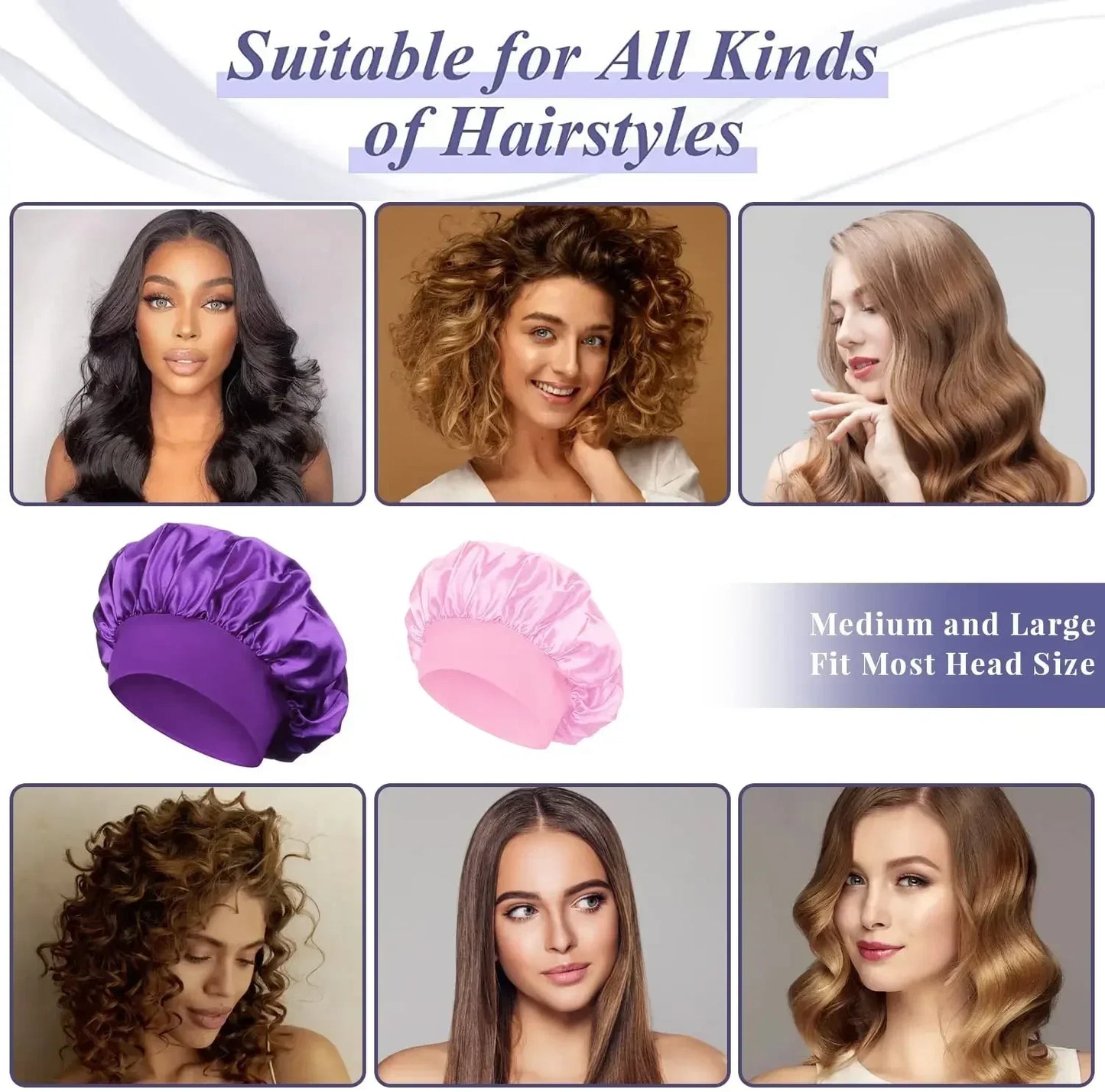 Bonnet doublé en Satin de soie douce