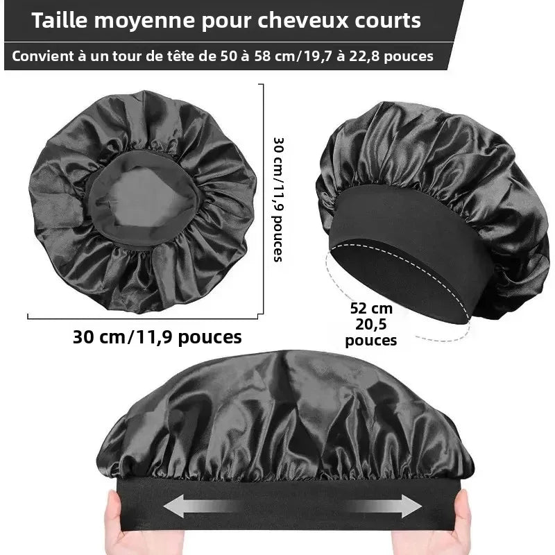 Bonnet doublé en Satin de soie douce